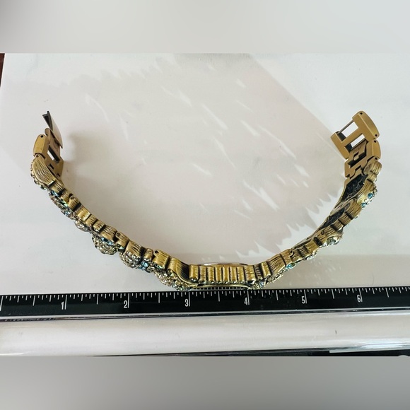 Heidi Daus “Sea Of Life” WORKING Swarovski Crystals Vintage Bracelet Watch EUC - Picture 8 of 8
